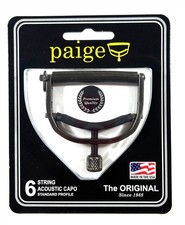 Paige Guitar Capo 6 string Black P6E Original Series Smokey Black picture