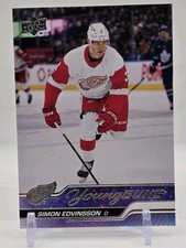 2023-24 Upper Deck Series 1 Simon Edvinsson #228 Young Guns Detroit Red Wings picture