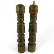 Vintage Gail Craft Japan Wooden Salt Pepper Grinder Mill Set 12