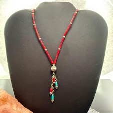 Carolyn Pollack Sterling Silver Coral Beads 21