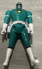 Power Rangers Turbo Green Ranger Triple Action Morphin Flip Head Bandai 1997 picture