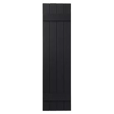 Ply Gem 15x47in 4-Board Closed Board and Batten Shutters Pair in Black picture