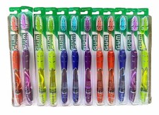 12 Pack GUM Technique Deep Clean Soft Toothbrush - 524 |Full Sized | Multi Color picture
