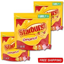Starburst Chewy Candy Bulk Jar, Original Fruity Candy, 27.5 Oz, 3 Pack picture