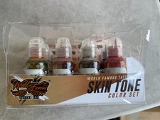 World Famous Tattoo Ink Skin Tone Color Set Portrait Flesh Pigment Bottles New picture