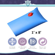 Buffalo Blizzard 1' x 8' Water Tubes For 22 Gauge Swimming Pool Covers - 6 Pack picture