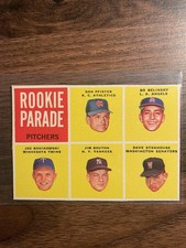 1962 Topps Rookie Parade Pitchers High #592 Rookie Belinsky Pfister Bouton picture