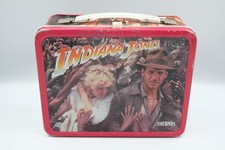 Vintage 1984 Indiana Jones And The Temple Of Doom Metal Lunch Box - No Thermos picture