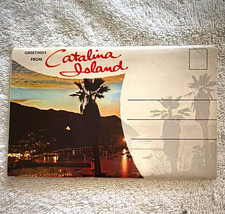 ⁠Vintage Catalina Island California Souvenir Foldout Postcard Booklet Mailer Un picture