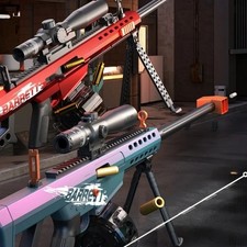 Barrett M82 Electric Sniper Rifle Toy - Shell Ejecting Soft Bullet Dart Blaster picture