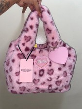 Juicy Couture Warm Up Pink Leopard Mini Tote BRAND NEW picture
