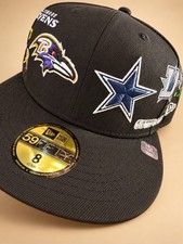 Baltimore Ravens/Dallas Cowboys NFL Rio New Era Game Day 59FIFTY Fitted Size 8 picture