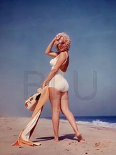 1957 Marilyn Monroe on Amagansett Beach, New York 11 x 14 Photo Print picture