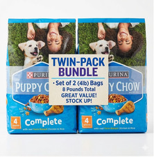 2pk Purina Puppy Chow Complete Dry Dog Food, High Protein Farm-Raised, 4 lb Bag picture