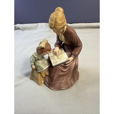 Vintage 1985 Enesco Treasured Memories Learning To Read Figurine 600873 LE picture