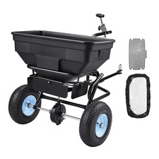 Uimoso Tow-Behind Broadcast Spreader 130LB, Settings, 0-9.8 ft Spread Width picture