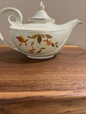 MCM HALL'S SUPERIOR AUTUMN LEAF JEWEL TEA ALADDIN TEAPOT W/INFUSER & LID picture