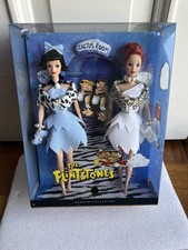NEW Barbie The Flintstones Betty and Wilma Dolls Mattel 2008 Cactus Room picture