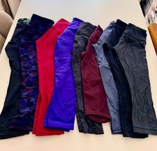 Lululemon Women’s Cropped Leggings Lot – 9 Pairs – Excellent Condition picture