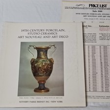 Sotheby Parke Bernet 1974 Art Nouveau Art Deco Porcelain Auction Catalog picture