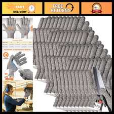 20 Pairs Cut Resistant Gloves Level 5 Safety Work Gear, Durable & Flexible picture