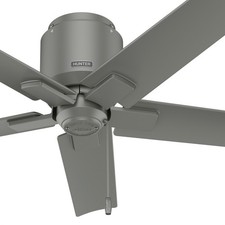 Hunter Fan 44 inch Matte Silver Outdoor Ceiling Fan with Pull Chain and No Light picture