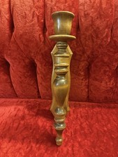 Vintage MCM Wood Wall Sconce Candlestick Holder Cottagecore Farmhouse Rustic 16” picture
