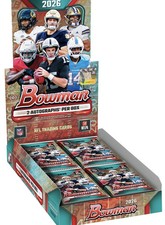 2026 BOWMAN FOOTBALL HOBBY BOX (2 AUTOs) w/Chrome NFL Brand New Presale QTY picture