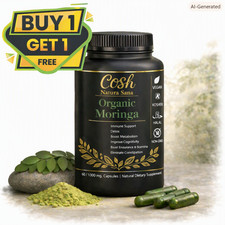 BOGO - ORGANIC MORINGA 1000mg Cap. | Natural Leaf Extract | Immune & Metabolism picture