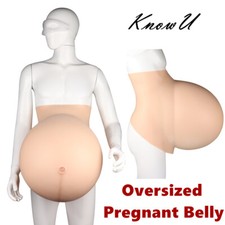 Twins Oversized Pregnant Belly Silicone Fake Belly For Cosplay Transgender picture