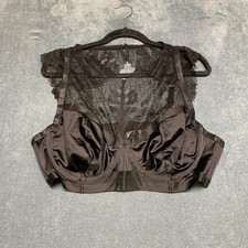 Torrid Curve Bralette Top Womens 3 Black Satin Lace High Neck Adjustable Straps picture