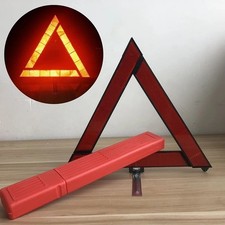 RED REFLECTIVE WARNING SIGN FOLD UP TRIANGLE CAR BREAKDOWN EU EMERGENCY NEW picture