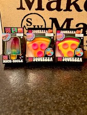 Nee Doh Nice-Sicle & Squeezza Pizza Slice Soft Multicolor Squeeze Toy Lot picture
