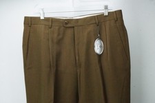 Zanella Sartoriale Giorgio Brown Woven Wool Dress Pants Trousers 52 EU Brand NEW picture