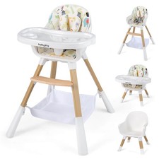 4-in-1 Convertible High Chair for Babies, Multi-Use Baby Feeding Highchair picture