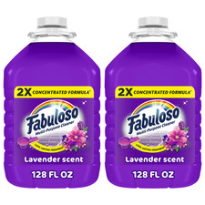 Fabuloso 2X Multi-Purpose No-Rinse Floor Cleaner Lavender 128 fl oz 2-Pack picture