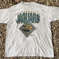 90s Jacksonville Jaguars Logo White Short Sleeve Unisex T shirt HN6257 picture