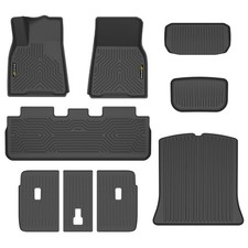 9PCS All Weather TPE Floor Mats Tesla Model Y 2020-2024 5-Seat picture
