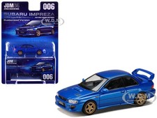 SUBARU IMPREZA WRX TYPE R STI VER. V RHD BLUE 1/64 BY HOBBY JAPAN HJDM006-20 picture
