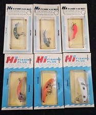 6 Vintage Horrocks-Ibbotson Flathead 1/8 oz & 1/16 oz FishingLures. NOS. Japan  picture