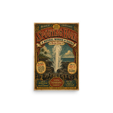 Spouting Horn, Kauai, Hawaii - Circus Poster Travel Art Poster picture