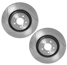 Brembo Pair Set of 2 Front Slotted 355mm Disc Brake Rotors for Aston Martin DB9 picture