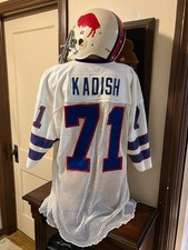 1979-81 Mike Kadish Buffalo Bills Game Worn Used Fishnet Jersey-SAND-KNIT Sz XX picture