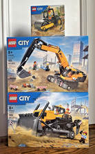 Lego 60420 Construction Excavator 60466 Bulldozer 60401 Steamroller City Set Lot picture