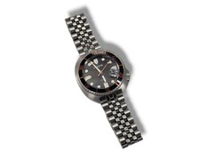 Heritor Automatic Men's Diver Watch Black/Orange Dial 20 ATM Date Exhibition picture