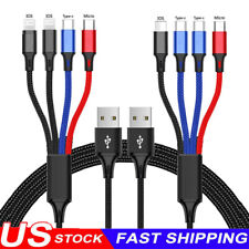 4 in 1 Multi USB Charging Cable Fast Charger Cord For iPhone/Type C/Micro -2024 picture