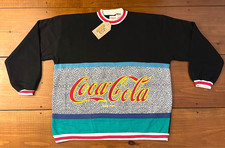 Rare VTG 1980s Coca Cola Crewneck Sweatshirt Deadstock Murjani NWT Size M 1986 picture