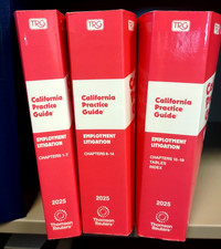 2025 Rutter California Practice Guide Employment Litigation Thomson Reuters NEW picture