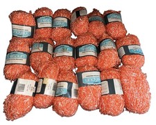 VTG. CARON SNOSPUN Yarn 50g MELON 0407 Cotton Blend Lot Of 18 picture