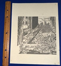 vintage 1980s SSD Control Get It Away Pushead ART PUNK ROCK FLYER WTF is it? picture
